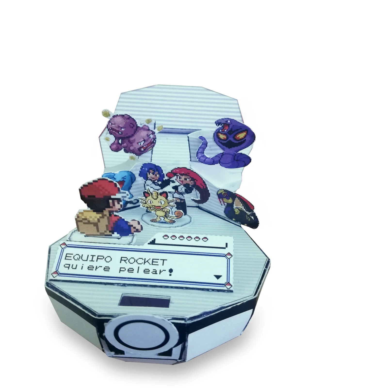 Diorama Pokebola Equipo Rocket